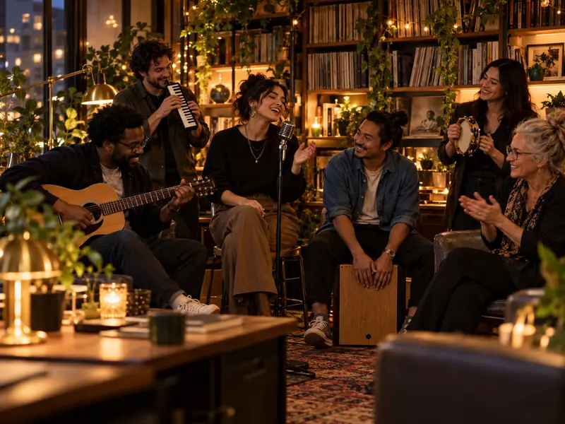 Office teams in a desk concert
